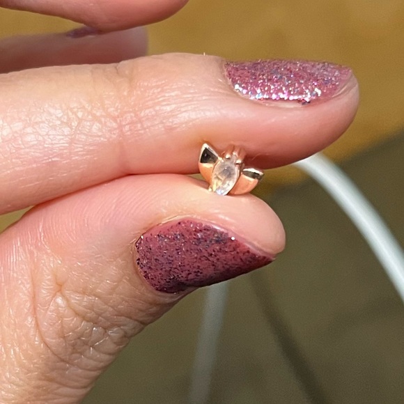 *SOLD* Alchemy Adornment Rose Gold Lotus Threadless End - Picture 5 of 15